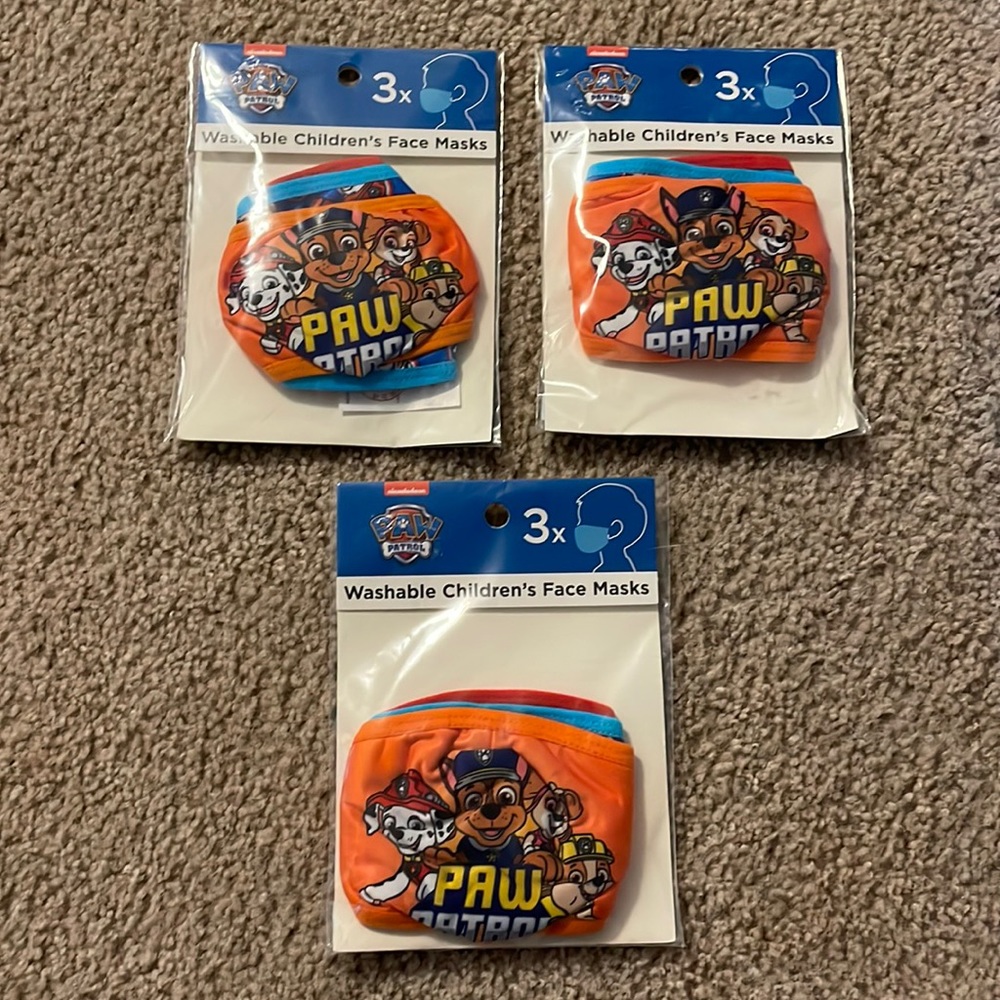 Mask Paw Patrol 9 Washable Children's Face Mask